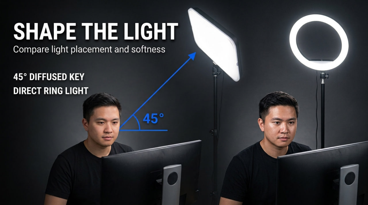 Dedicated Key Lights vs. Built-in Ring Lights