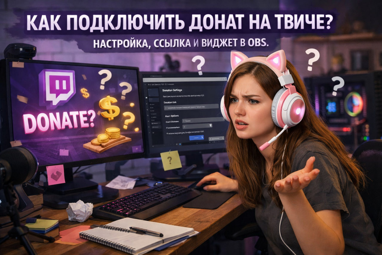 Как настроить донат на Твиче для стримов в 2026 году