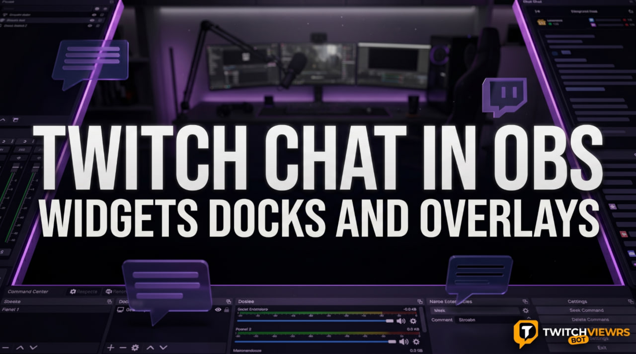 How to Add a Twitch Chat Box to OBS Studio: Widgets & Docks (2026)