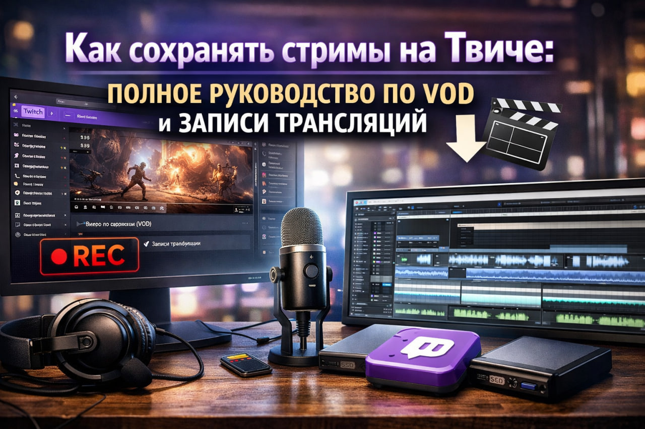 Как сохранять стримы на Твиче: настройка сохранения и способы скачивания трансляций